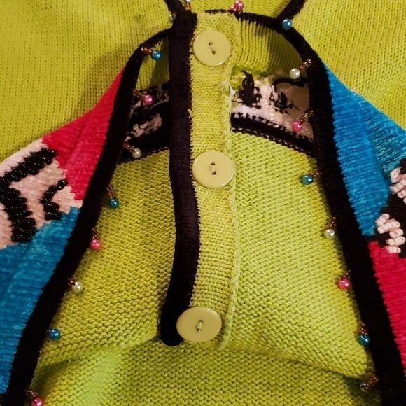 Jack B. Quick Unique Vibrant Colorful Sweater - Picture 10 of 12